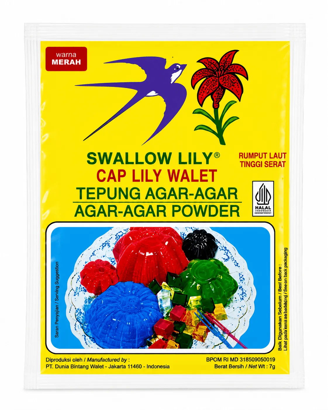 Swallow Lily Agar Merah 7g – 1