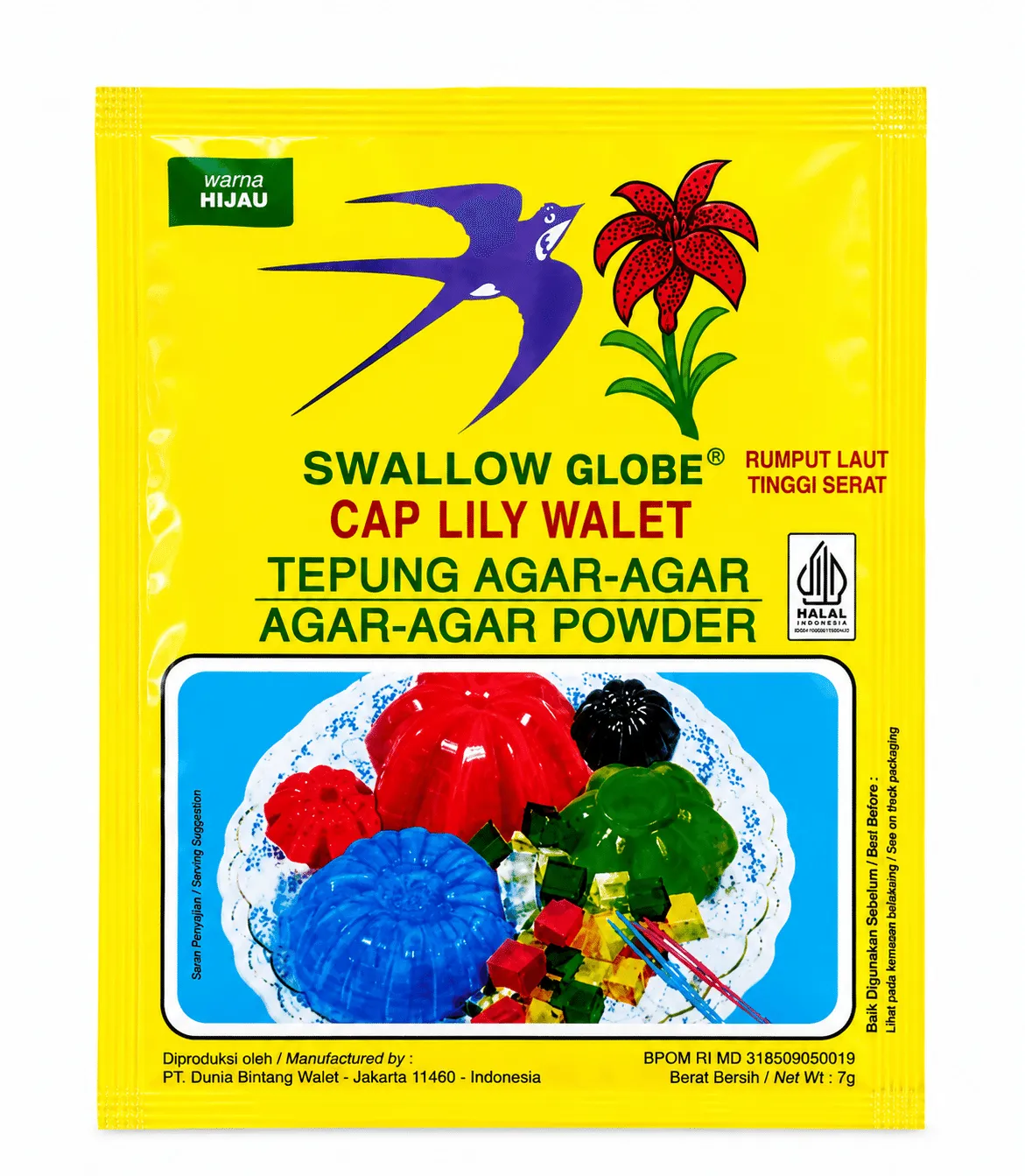 Swallow Lily Agar Hijau 7g – 1