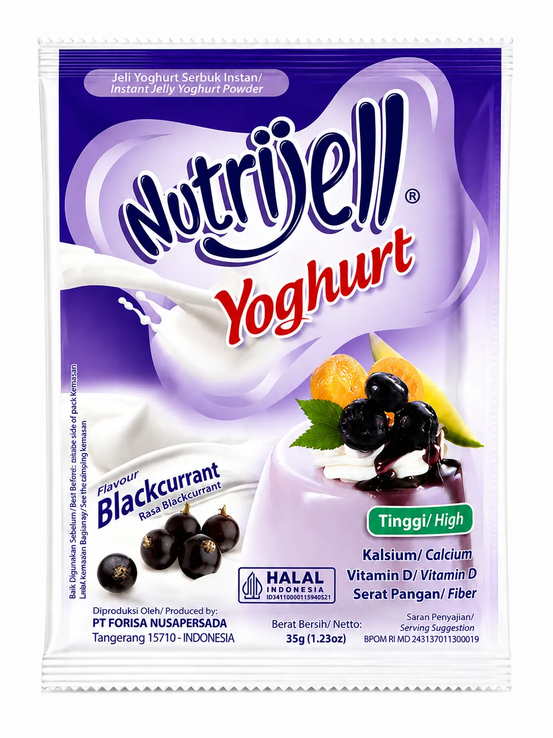 Nutrijell Yoghurt Blackcurrant 35g – 1